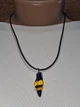 Скляний підвіс ISTA Lampwork на каучуковому шнурі 44-48см, R25 - зображення 5