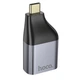 Перехідник Type-C M/HDMI F Hoco UA33 чорний зі сріблястим - изображение 4