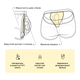 Мужские анатомические боксеры MAN's SET Anatomic Classic Light Black Series бордовый хлопковые с карманчиком XL - изображение 3