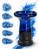 Чаша для кальяна Lavart Aurora Glaze Aqua синяя фаннел 11 из глины в глазури - изображение 2