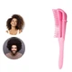 Расческа профессиональная silicone comb афро-американская для всех типов волос Розовый - изображение 1