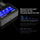 Зарядний пристрій XTAR VX4 V2 Type-C 10440~32650 1.5V/3.6V/3.7V Li-ion, 3.2V LiFePo4, 1.2V Ni-Mh, 3.2V LiFePo4 із дисплеєм QC3.0 | заряд - 3Ax1, 2Ax2, 1Ax4, 0.5Ax4, 0.25Ax4| 4 слоти SET із БЖ PD20W - изображение 7