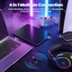 Навушники ATTACK SHARK G800, об'ємний звук 7.1, Bluetooth/2.4G для ПК, PS5, PS4, Xbox black - зображення 5