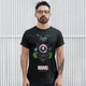 Футболка LOYS унисекс Marvel (Avengers Symbols) черный XXL - изображение 1