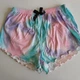 Жіноча піжама-трійка Pastel Tie-Dye акварельний топ шорти та штани L Рожевий (2023) - зображення 4