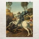 Постер Святой Георгий и дракон, Рафаэль, Raphael, Saint George and Dragon, A3 40×30 см (id6948) - изображение 1