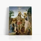 Інтер'єрна картина Хрещення Христа, Андреа дель Верроккйо, Andrea del Verrocchio, Baptism of Christ, 36×30 см (id6959) - зображення 1