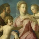 Інтер'єрна картина Мадонна Строганових, Бронзіно, Bronzino, Madonna Stroganoff, 37×30 см (id6967) - зображення 5