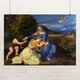 Постер Мадонна Альдобрандни, Тициан, Titian, Aldobrandini Madonna, A3 30×42 см (id6978) - изображение 1