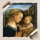 Постер Мадонна с младенцем и ангелами, Филиппо Липпи, Filippo Lippi, Madonna and Child, A3 42×28 см (id6972) - изображение 4