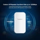 Уличный Wi-Fi репитер точка доступа 1200Mbps dual band 2.4/5GHz усилитель сигнала белый - изображение 9