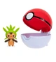 Ігровий набір POKEMON W14 - ЧЕСПІН В ПОКЕБОЛІ (ігрова фігурка, покебол) - изображение 3