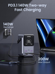 Павербанк 48000 mAh 300W Ugreen PB770 зовнішній акумулятор power bank на 5 портів з швидкою зарядкою PD QC LED підсвіткою портативний універсальний для ноутбука телефона планшета роутера - зображення 5