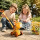 Игрушка каталка детская для мыльных пузырей с подсветкой с раствором в комплекте, генератор мыльных пузырей на батарейках, зі світлом (CK8521) - изображение 3