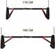 Турник раздвижной Cornix Elite+ 110-140 см Black/Red (XR-0295) - изображение 12