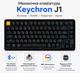 Клавіатура механічна Keychron J1 з підсвічуванням бездротова 82 клавіш EN/UKR Чорний (J1-H3-UA) - зображення 2