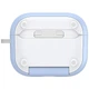 Футляр Dux Ducis Armor Series для Samsung Galaxy Buds 3 / Galaxy Buds 3 Pro с карабином, защитный кейс, ударопрочный корпус White / Blue - изображение 3