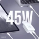 Сетевое зарядное устройство Make 45W GaN3 Ultra Slim x2Type-C PD3.0 White (MCW-4522GWH) - изображение 2