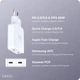 Сетевое зарядное устройство Make 65W GaN3 Ultra Slim x2Type-C PD3.0 White (MCW-6521GWH) - изображение 7