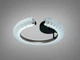 LED люстра полукольцо шампань 50 Вт с пультом для гостиной 2509/500CG - изображение 1
