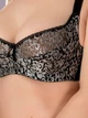 Бюстгальтер Diorella 63392DD черно-серебряный 80DD - зображення 2