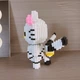3D-конструктор из наноблоков Hello Kitty в костюме белого тигра с розовым бантом - изображение 6