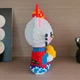 3D-конструктор из микроблоков (наноблоков) Hello Kitty «Бог Богатства» в китайском стиле с золотым слитком Юаньбао - изображение 8