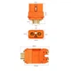 Конектор AMASS XT60I-F 60А Female з ковпачком, комплект 5шт, Orange-Grey - зображення 3