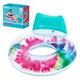 Надувной круг Bestway 43637 Tie-Dye с подголовником и ручками, 118x117 см - изображение 1