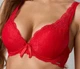Комплект белья: бюстгальтер push-up и трусики 9362 Balaloum красный 80D/L - изображение 4