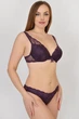 Комплект белья: бюстгальтер push-up и трусики 9362 Balaloum баклажан 75B/M - изображение 1