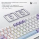 Клавіатура Ajazz AK820 Max Magnetic Switch White (AK820MAX-WM-PWB) - зображення 5