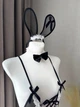 Еротичний рольовий костюм боді з доступом зайка кролик плейбой playboy з вушками гольфами XS, S до 168 см - зображення 8