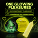 Презерватив ONE Glowing Pleasures ультратонкий латексний гладкий світиться в темряві із силіконовою змазкою 1 шт - зображення 5
