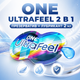 Презерватив ONE UltraFeel 2в1 ультратонкий латексный гладкий прозрачный с лубрикантом 2 мл 1 шт - изображение 1