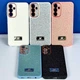 Чехол (накладка) Samsung A355 Galaxy A35 / A356 Galaxy A35 5G, Sand Crystal Swarovski, Бирюзовый - 695655 - изображение 2