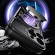 Чохол (накладка) Apple iPhone 17 Pro Max, Armor Rotating Magnetic, MagSafe, Чорний - 690784 - зображення 4