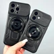 Чохол (накладка) Apple iPhone 17 Pro Max, Armor Rotating Magnetic, MagSafe, Чорний - 690784 - зображення 5
