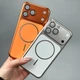 Чехол (накладка) Apple iPhone 13 Pro, AG Case, MagSafe, Оранжевый - 708449 - изображение 6