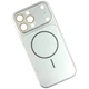 Чехол (накладка) Apple iPhone 14 Pro Max, AG Glass Slim Fit, MagSafe, Серебряный - 686241 - изображение 1