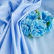 Ткань поплин cotton IDEIA 120 г/м2 140 см натуральная хлопковая ткань с эластаном для одежды и текстиля голубая м.п. - изображение 3