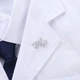 Значок из стали BROCHE брошь бижутерия Медицина Стетоскоп серебристый BRGV115472 - изображение 3