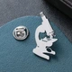Значок из стали BROCHE брошь бижутерия Медицина Микроскоп серебристый BRGV115470 - изображение 3