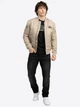 Бомбер чоловічий Lonsdale TERN HILL 117090-8356 3XL Sand/Black (4255581575584) - зображення 2
