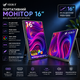 Портативный монитор 16" Veout 1920×1200 IPS - USB-C, Mini HDMI, HDR, 100% sRGB, второй экран - изображение 1