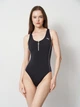 Купальник слитный женский Puma 94754102 L Черный/Белый (8720245935616) - изображение 1
