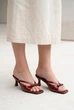 Босоножки женские Where Uwear лаковые бордовые 351058_41 (26 см) - изображение 3