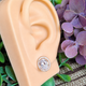 Сережки Xuping Jewelry довжина 1.4см ширина 1.1см медичне золото позолота 18К с1687 - зображення 2