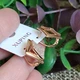 Серьги Xuping Jewelry длина 1.7см ширина 1.7см медицинское золото позолота 18К с1692 - изображение 4
