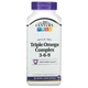 Комплекс ОМЕГА 3 6 9 21st Century (TRIPLE OMEGA COMPLEX 3-6-9) 90 капсул (CEN-22874) - изображение 1